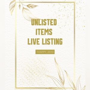 This is for a Live Listing For Unlisted items!